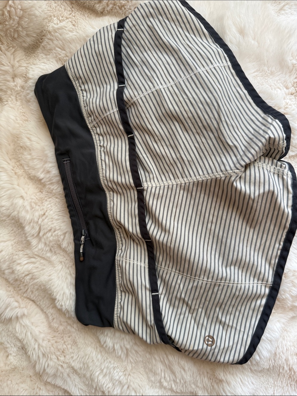 lululemon athletica Active Shorts in Black and White